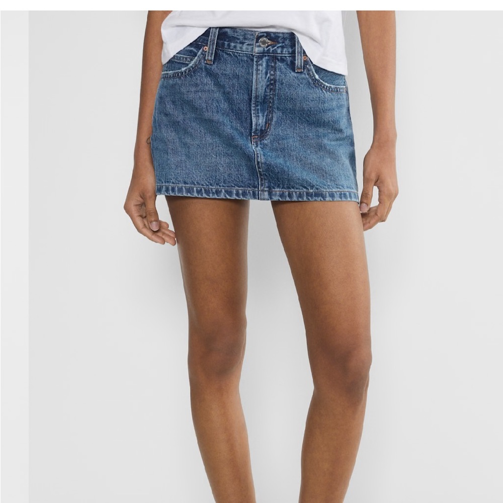 Aritzia 90's micro denim skirt size 27 sold out.